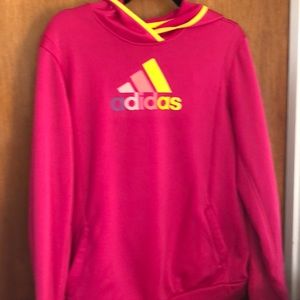 Women’s hot pink Adidas Climawarm hoodie